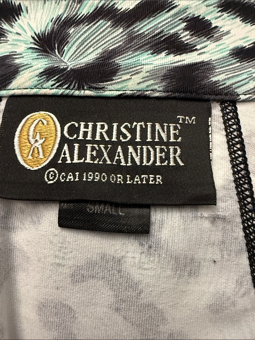 Christine Alexander Leopard Print Rhinestone Zip Jacket Small Animal Print - Picture 3 of 7